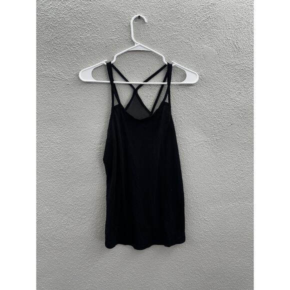 Old Navy Active Womens Tank Top Size X-Small Black Semi-fitted Halter Top Go-Dry - Picture 1 of 10